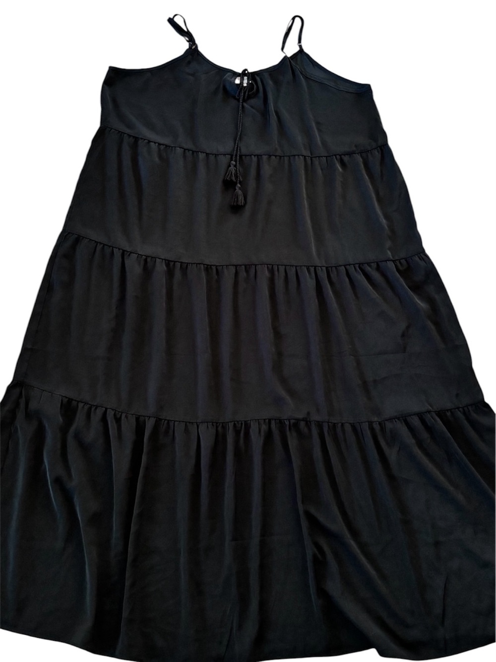Lula Roe Carina Black Sleeveless Boho Beach Vacation Maxi Dress - 3XL